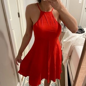 Mango orange summer dress